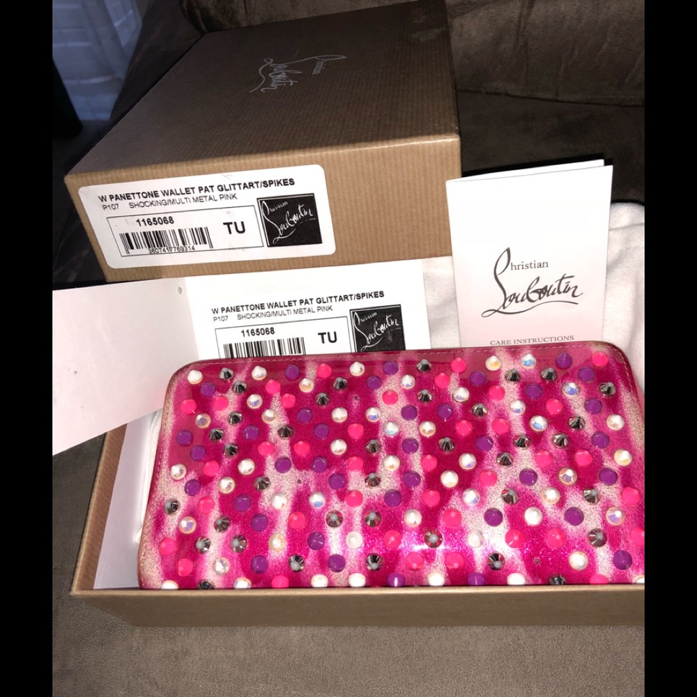 Authentic Christian Louboutin zippy wallet